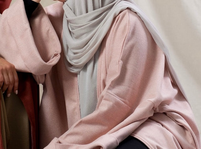 Oversized Pink Kimono Coat