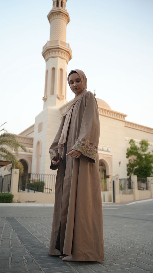 Floral Bloom-dusky mocha