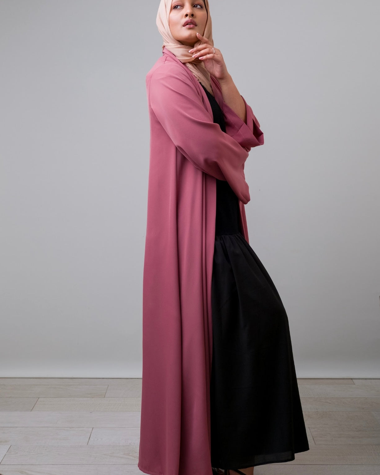 Haadhi Blush Pink Kimono