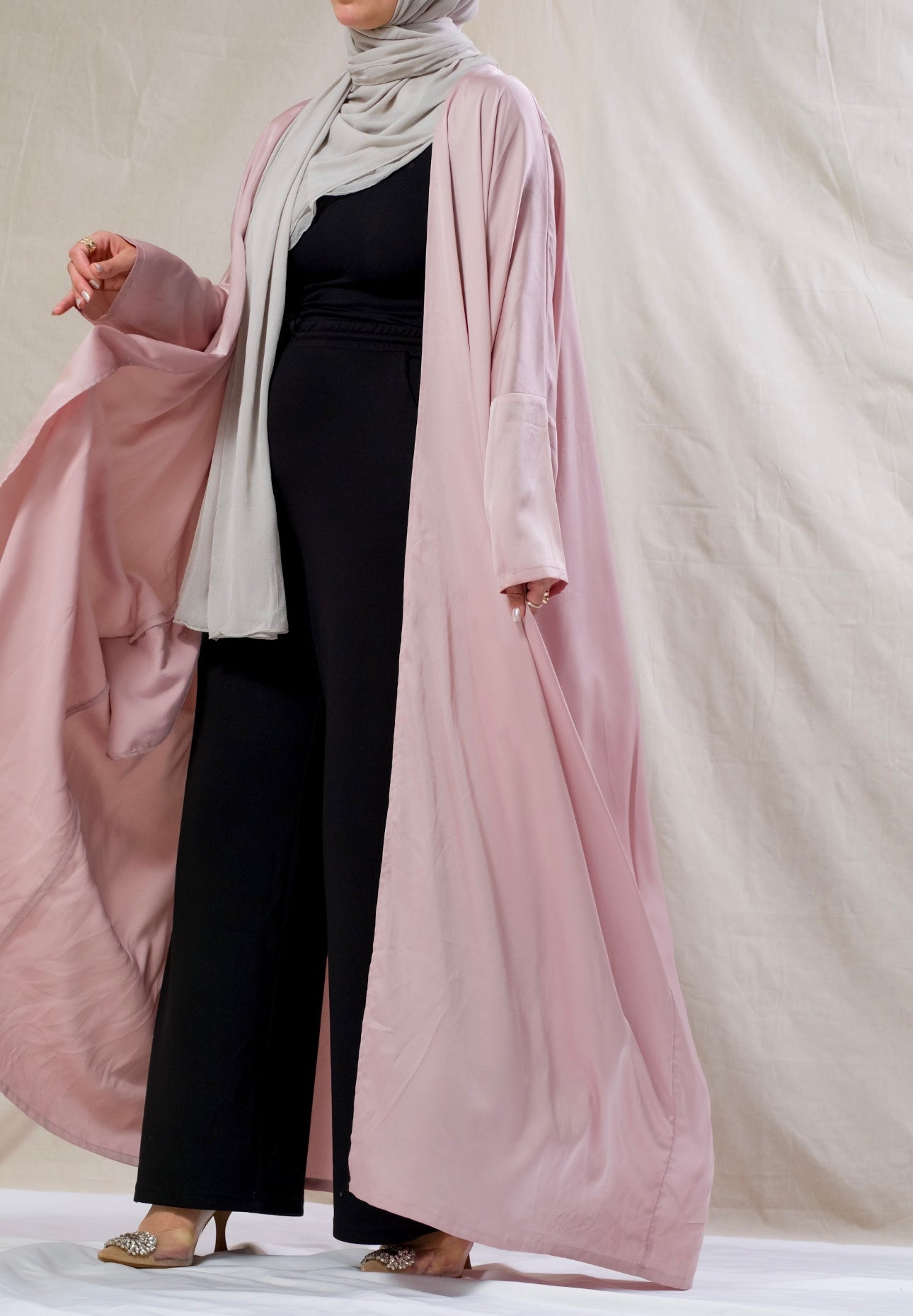 Pink Kimono Abaya