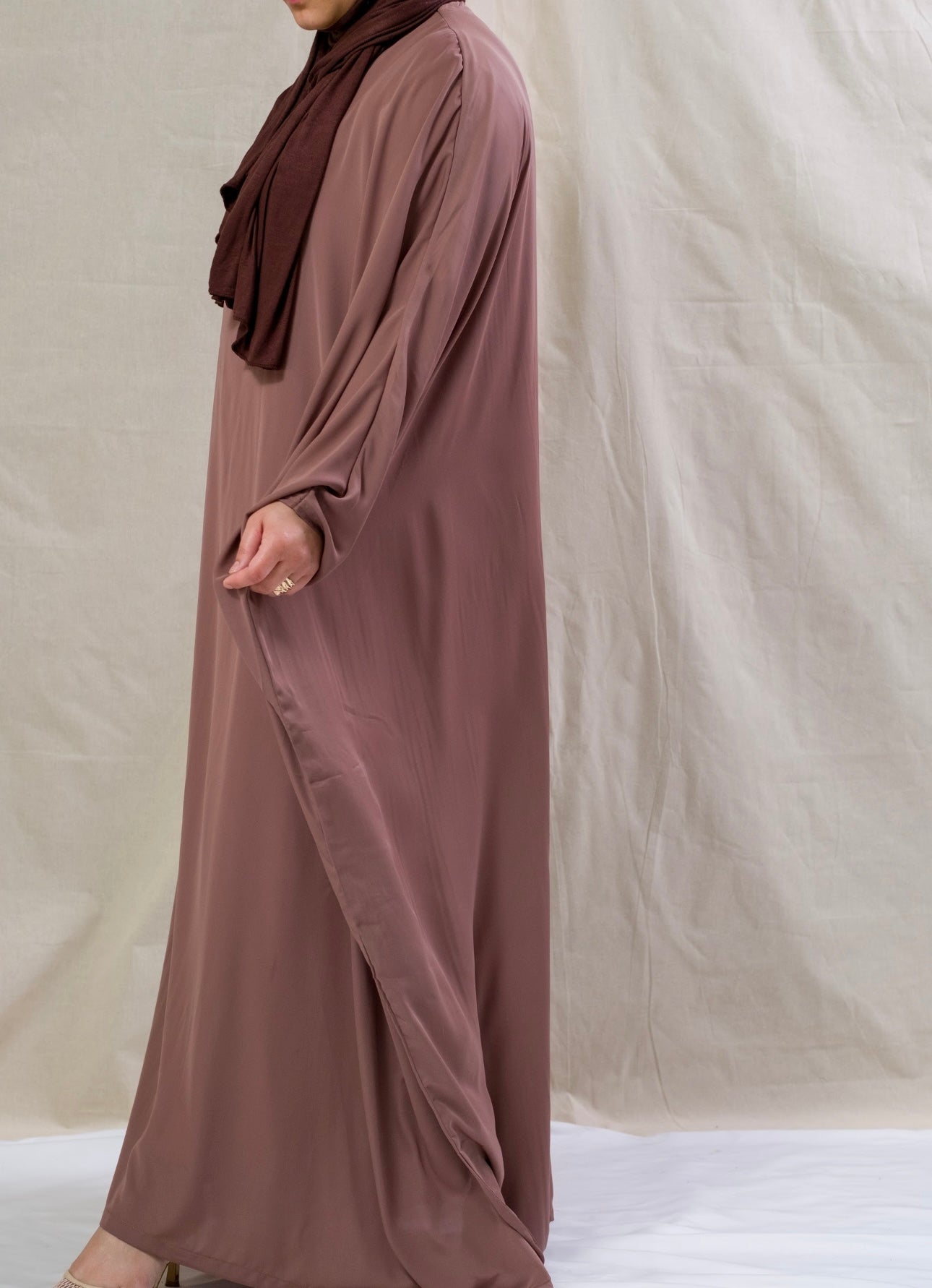Mocha Batwing Abaya