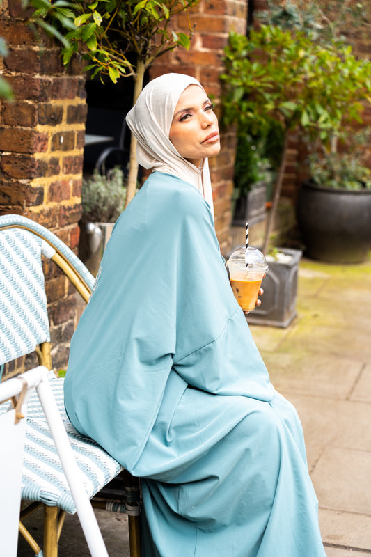 Embroidered Blue Lagoon Kimono