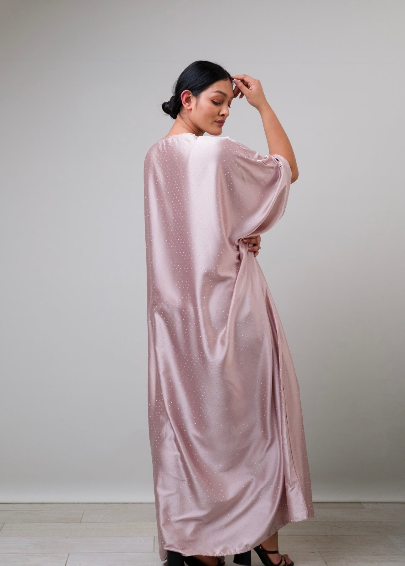 Candy pink stone kaftan