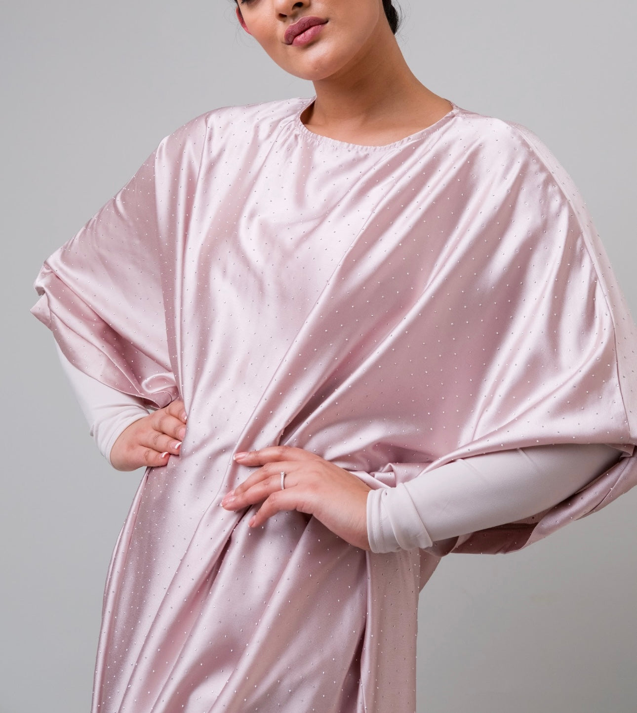 Candy pink stone kaftan