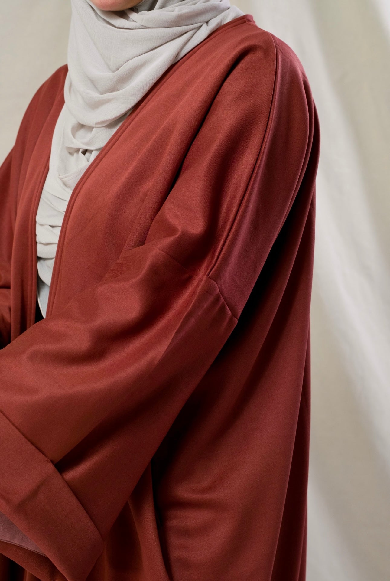 Oversized Kimono Coat Burnt Orange