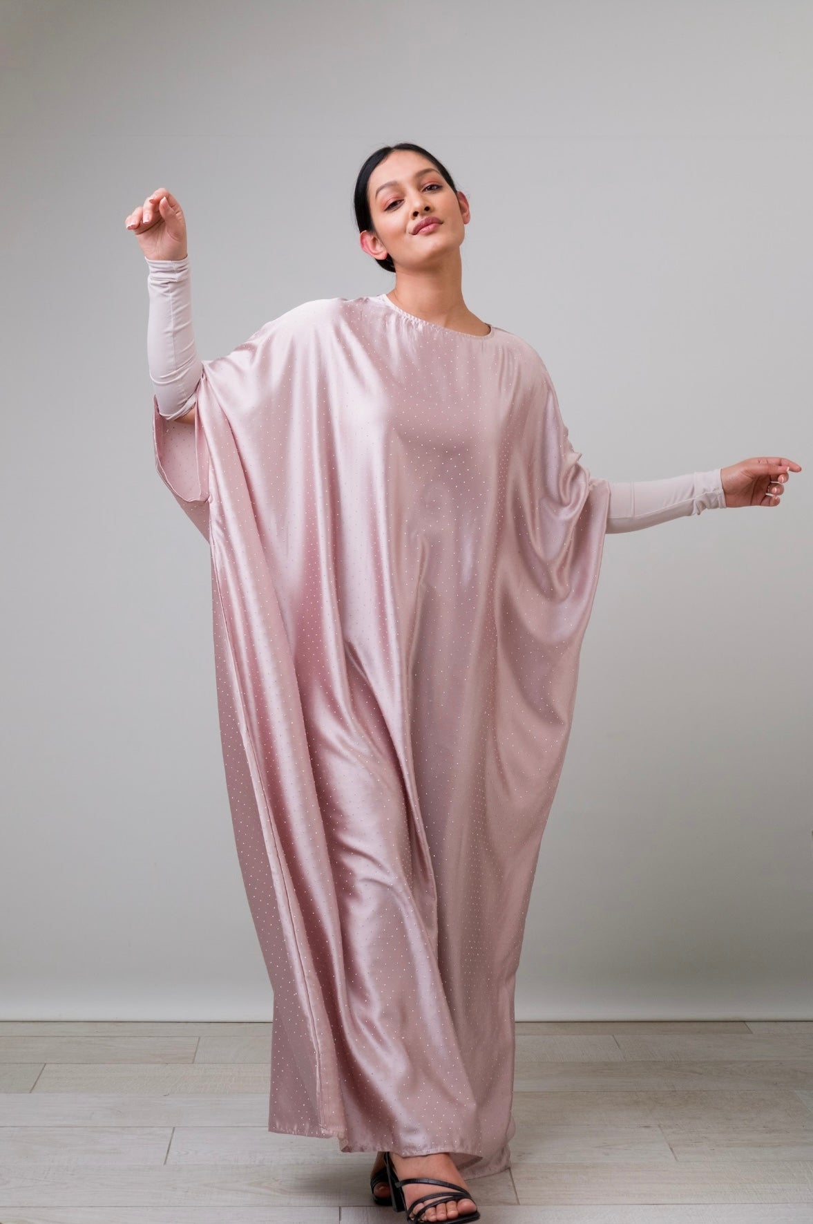 Candy pink stone kaftan