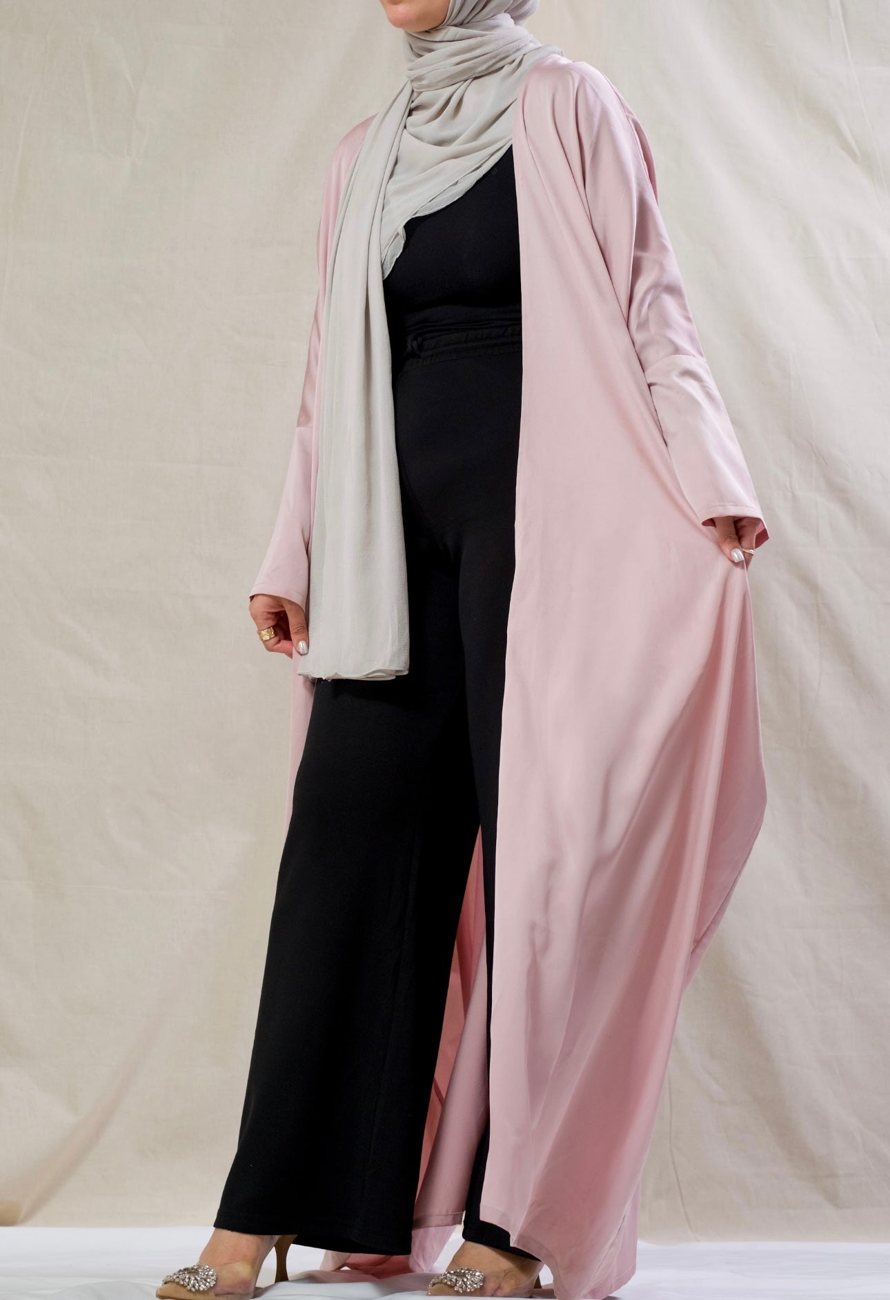 Pink Kimono Abaya