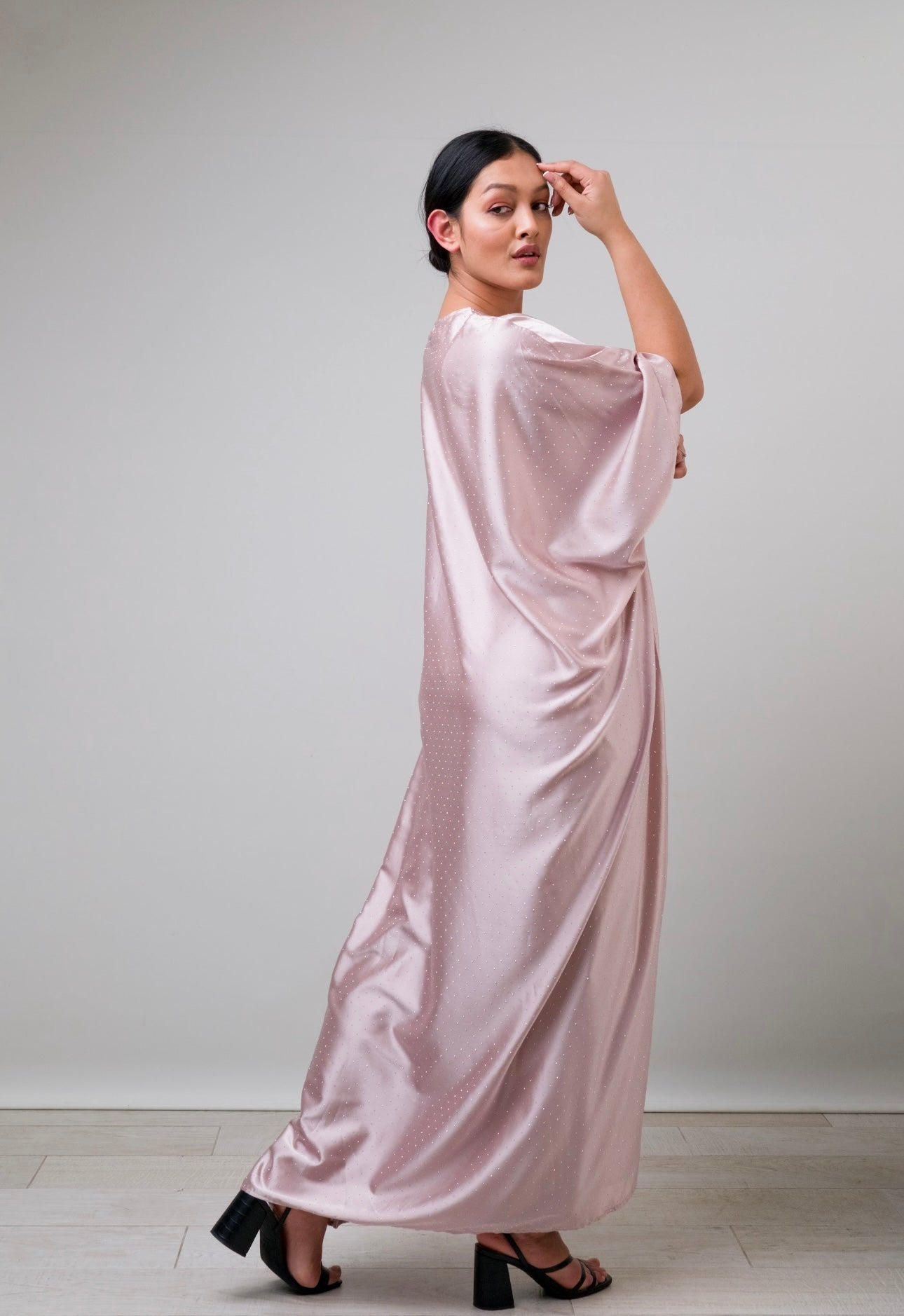 Candy pink stone kaftan