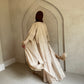 Linen two piece abaya set