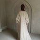 Linen two piece abaya set
