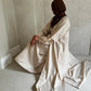 Linen two piece abaya set