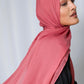 Brink Pink Silk Chiffon Scarf