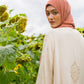 Cream Open Abaya