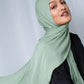 Mint Green Silk Chiffon Scarf