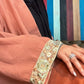 Peach Orange Open Abaya